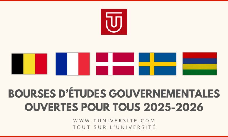 Bourses D’Études Gouvernementales Ouvertes Pour Tous