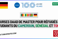 Bourses DAAD de Master pour réfugiés et étudiants du Cameroun, Sénégal et Togo