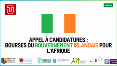 Bourses du Gouvernement Irlandais pour l'Afrique