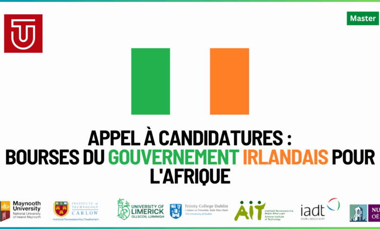 Bourses du Gouvernement Irlandais pour l'Afrique