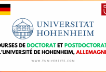Bourses de Doctorat et Postdoctorat à l’Université de Hohenheim