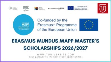 Erasmus Mundus MAPP Masters' Scholarships 2026/2027