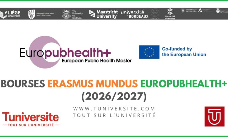 Bourses Erasmus Mundus Europubhealth+ en Santé Publique 20262027