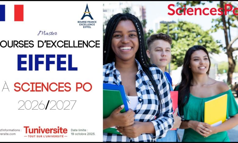 Bourses d'Excellence Eiffel à Sciences Po 2026