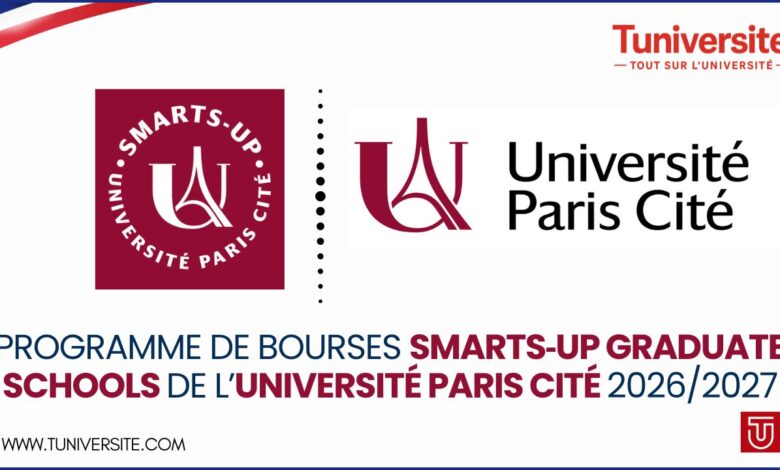 Programme de bourses SMARTS‑UP Graduate Schools 2026‑2027