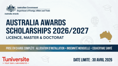 Bourses Australia Awards pour étudiants internationaux 2026