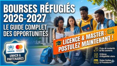 Bourses pour réfugiés 2026